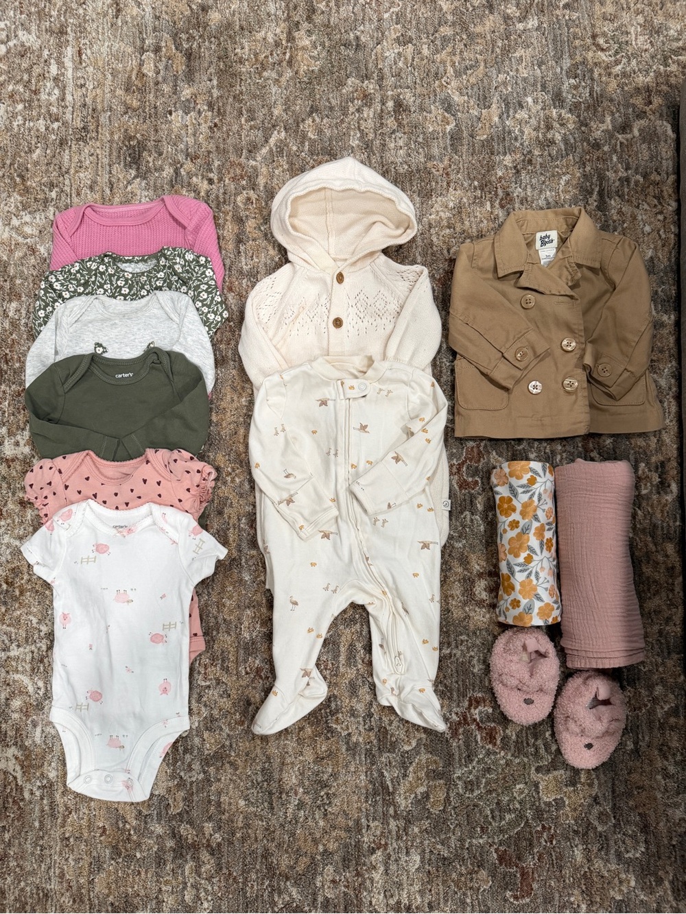 Baby Girl Clothing Bundle 3M Carter’s, Baby Gap & More